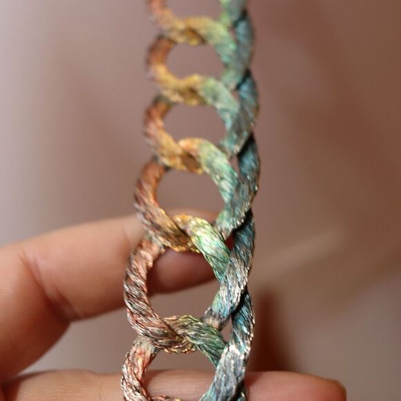 Beautiful Unique Handmade Mermaidcore Pastel Rainbow Belt OS Adjustable main image 15